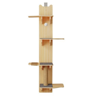 Moderne væghængt kattetræ